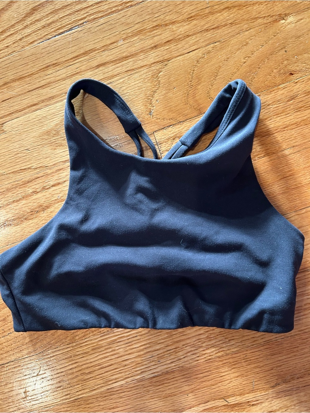 Girls All In Motion High-Neck Sports Bralette Athletic Top- Black M (8)